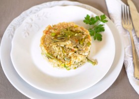 Arroz con verduras de temporada