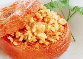 Tomates rellenos de arroz