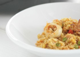 Arroz con calamares paso a paso