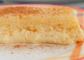 Puding de arroz con leche