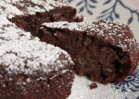 Pastel de arroz con chocolate