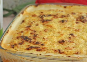 Pastel de arroz con pollo