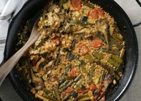 Paella de verduras