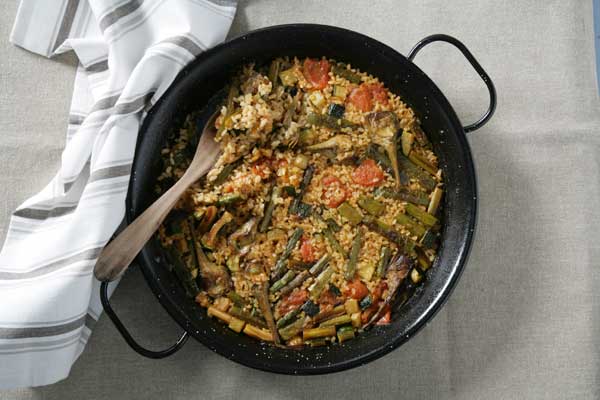 paella de verduras