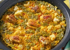 Paella de Pollo de la Huerta