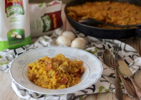 Arroz con punta de lomo ibérica