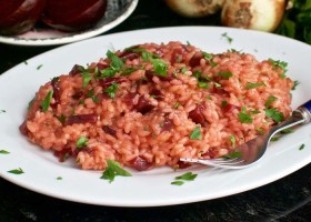Risotto de remolacha