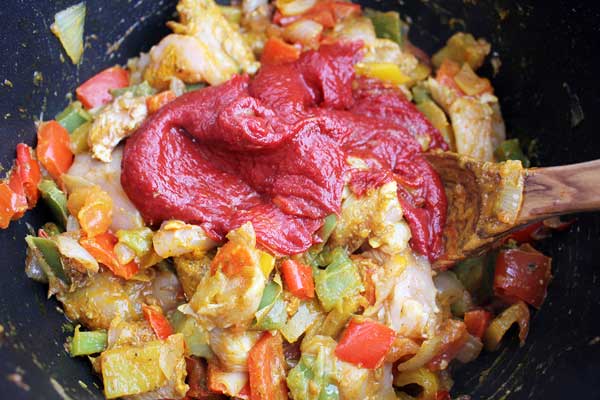 paso 6 receta ingrediente 170 g de tomate concentrado