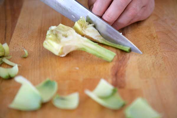 paso 5 receta ingrediente 2 alcachofas